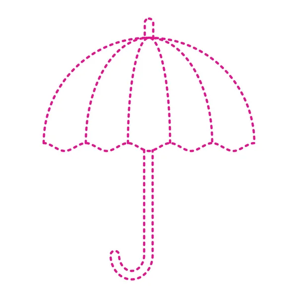 Umbrella Rain Icon Vector Illustration — Stock Vector