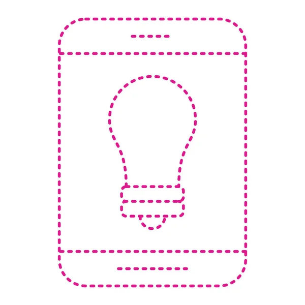 Light Bulb Neon Line Icon Vector Illustration — 图库矢量图片
