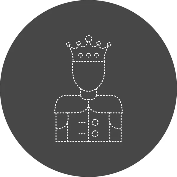 Vector Illustration King Icon — Stockvektor