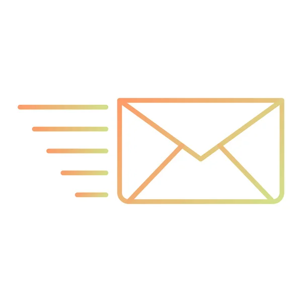 Envelope Mail Ícone Vetor Ilustração Design — Vetor de Stock
