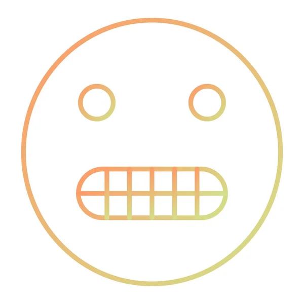単一の悲しい顔のアイコンのベクトル図 — ストックベクタ