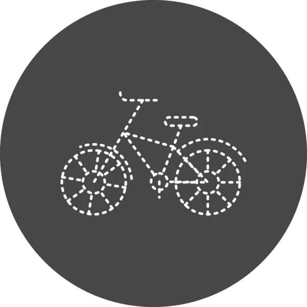 自転車のアイコンのベクターイラスト — ストックベクタ