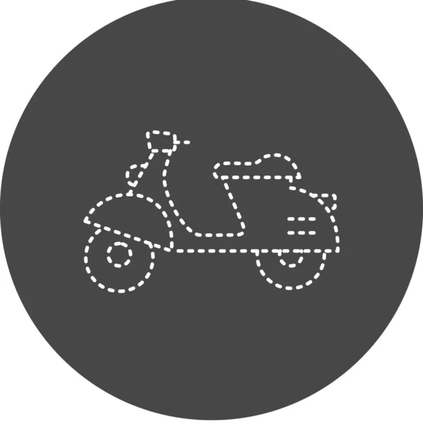 Electric Scooter Icon Vector Illustration Simple Design — Image vectorielle