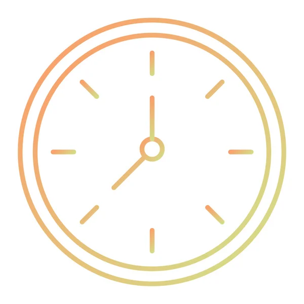 Icono Del Reloj Estilo Plano Aislado Sobre Fondo Blanco Símbolo — Archivo Imágenes Vectoriales