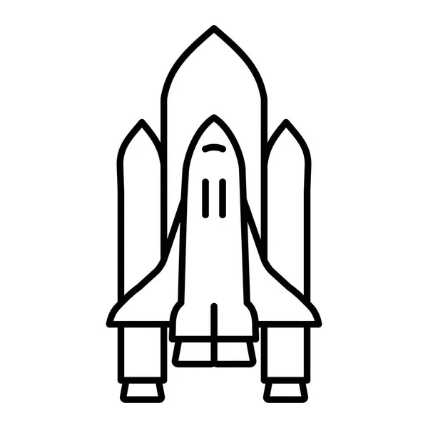 Cohete Lanzamiento Icono Vector Ilustración — Archivo Imágenes Vectoriales