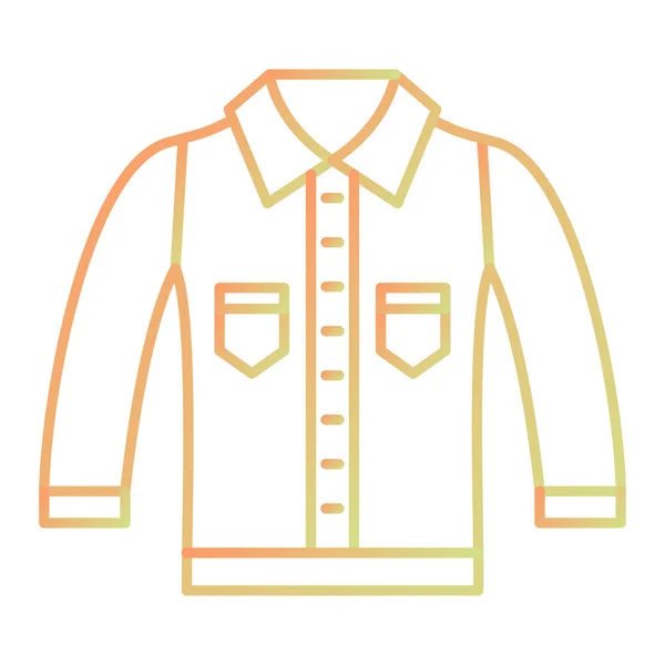 Icono Chaqueta Esquema Ilustración Línea Vectores Ropa — Vector de stock