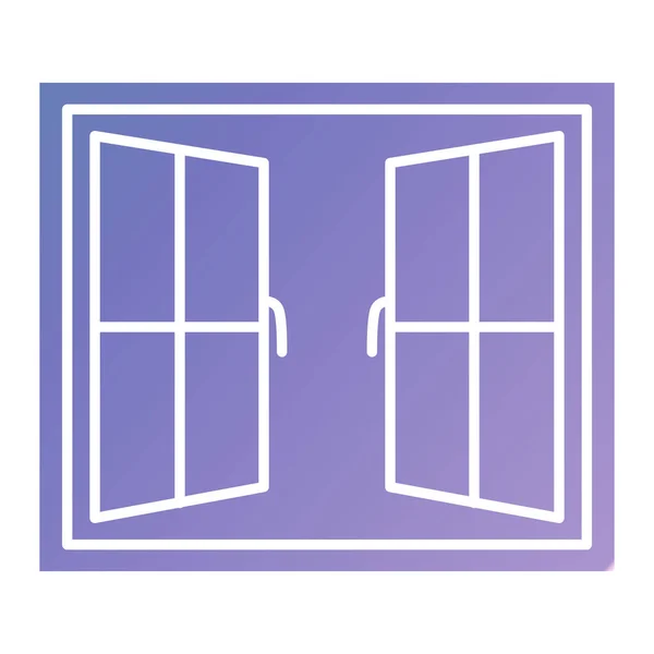 Fenster Icon Vektor Isoliert Auf Weißem Hintergrund Für Ihre Web — Stockvektor