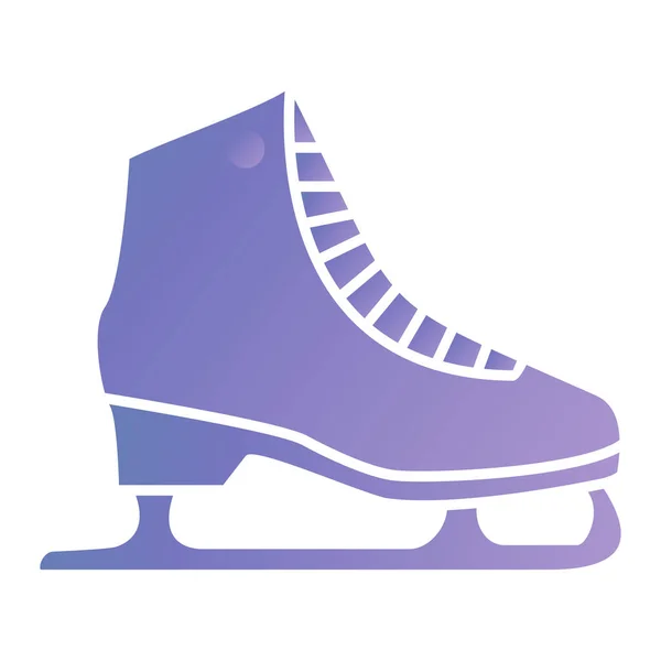 Ice Skate Icon Flat Illustration Skates Vector Icons Web — Vettoriale Stock