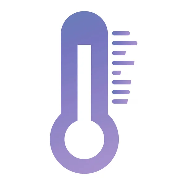 Thermometer Web Symbol Einfache Illustration — Stockvektor