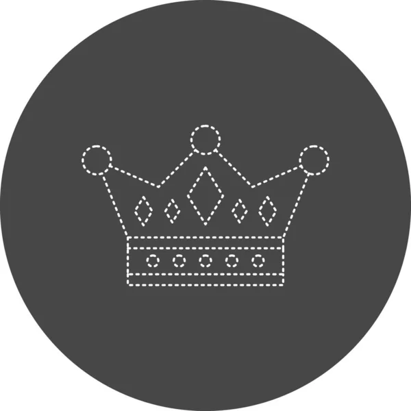 Crown Icon Flat Illustration Monarchy Sign — Image vectorielle