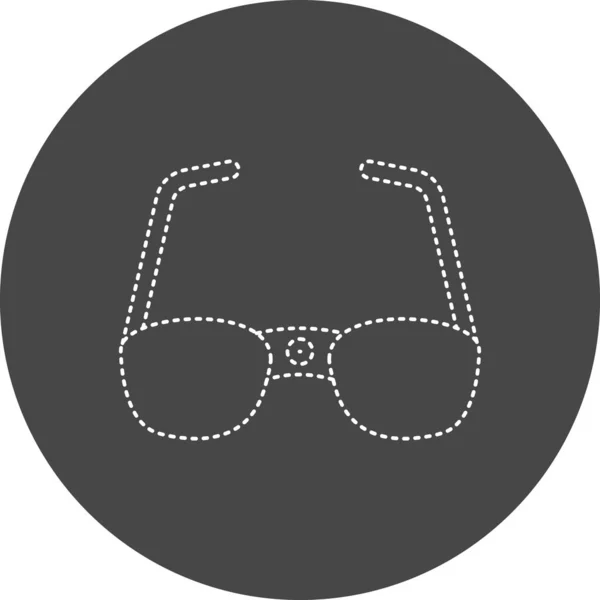 Web Icon Simple Illustration Glasses — ストックベクタ