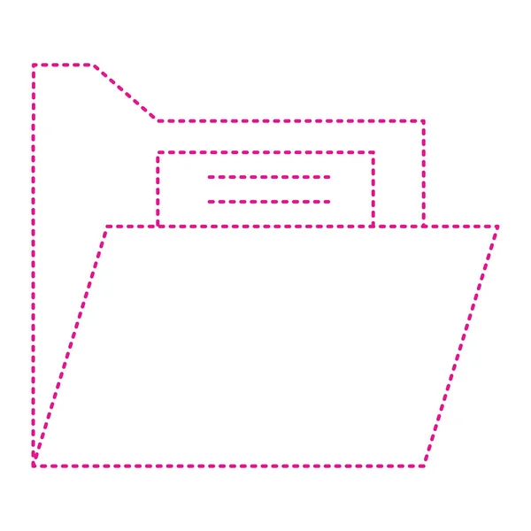 Folder File Vector Illustration Design — Stok Vektör