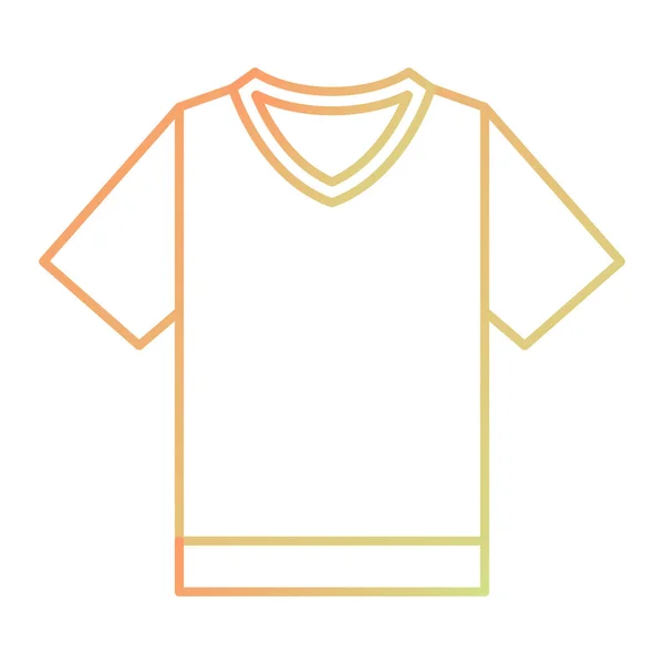 Shirt Icoon Schets Illustratie Van Kleding Vector Logo — Stockvector