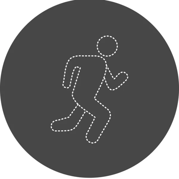 Runner Vector Glyph Icon Design — Stockvektor
