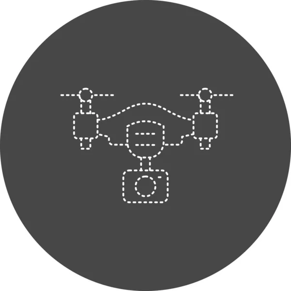 Vector Illustration Modern Drone Icon — Image vectorielle