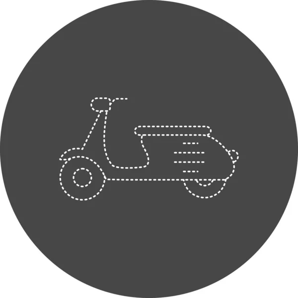 Ilustracja Wektorowa Ikony Motocykla — Wektor stockowy