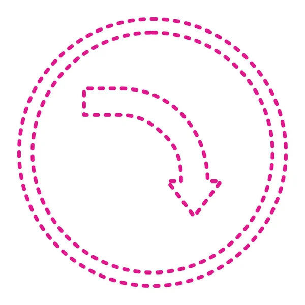 Arrow Icon Direction Sign Symbol White Background Flat Design Vector — Stockový vektor