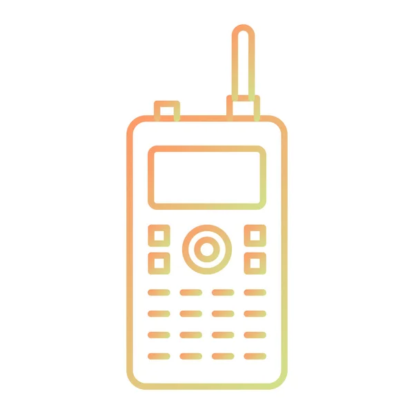 Radio Icon Flat Illustration Walkie Talkie Vector Icons Web — ストックベクタ