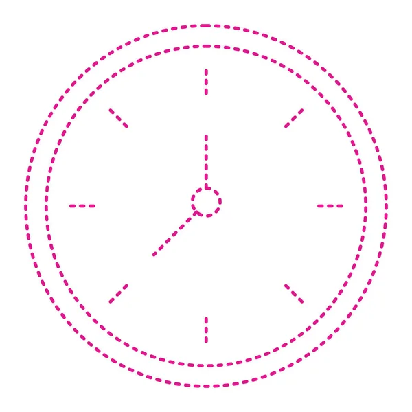 Icono Del Reloj Estilo Plano Aislado Sobre Fondo Blanco Símbolo — Vector de stock