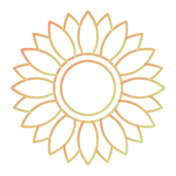 flower icon. simple illustration of sunflower vector icons for web