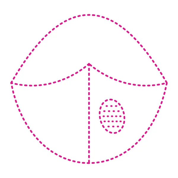 Breast Cancer Icon Outline Illustration Woman Face Vector Icons Web — Stockový vektor