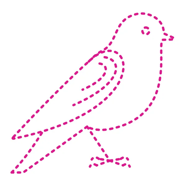 Bird Icon Outline Illustration — Vetor de Stock