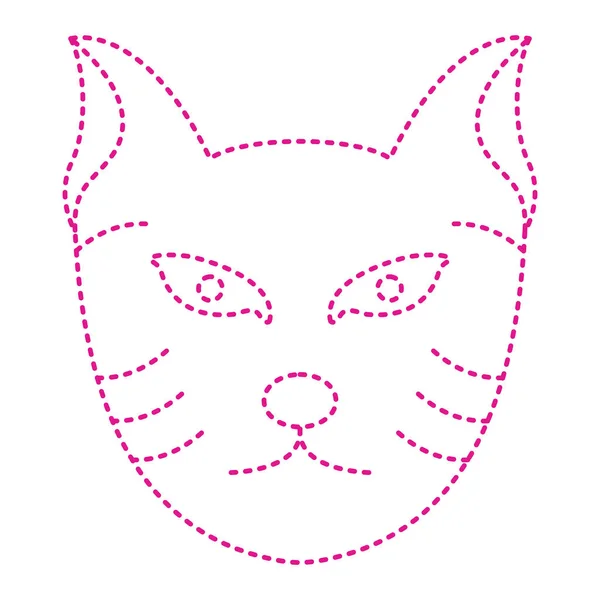 Cat Face Mask Icon Vector Illustration Design — Διανυσματικό Αρχείο