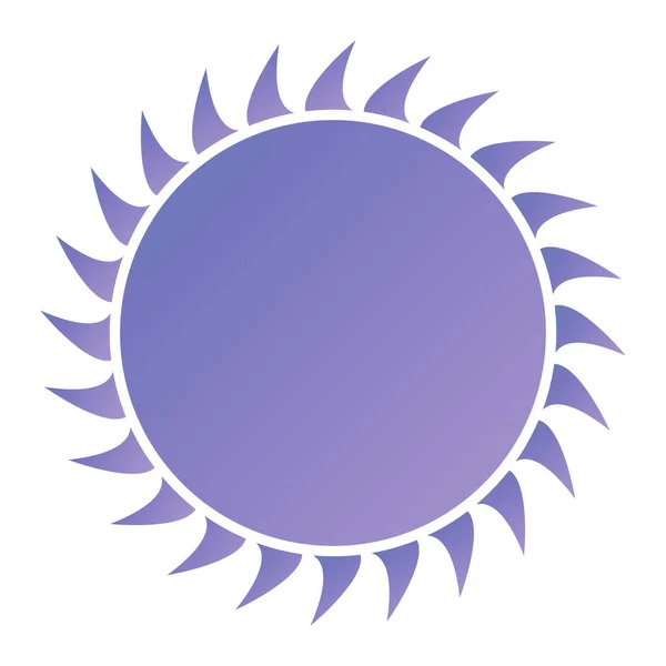 太阳图标 扁平的设计风格 — 图库矢量图片