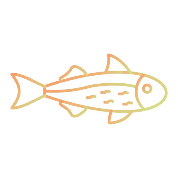 Fish Icon Vector Illustration — Stock Vector