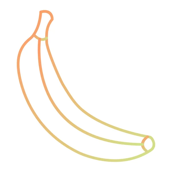 Icona Della Linea Banana Illustrazione Vettoriale — Vettoriale Stock