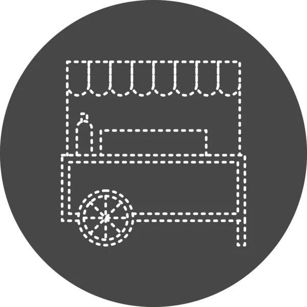 Food Stand Web Icon Simple Illustration — Stock vektor