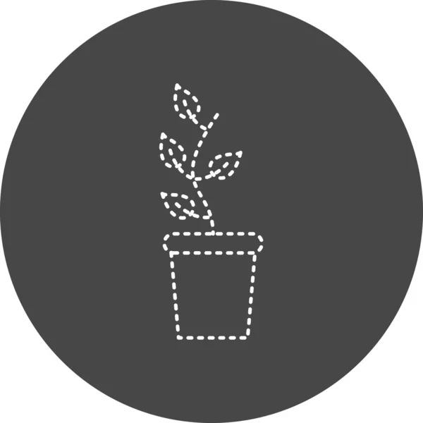 Web Icon Simple Illustration Plant Pot — Image vectorielle