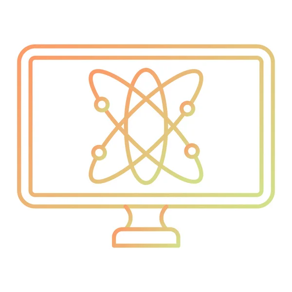 Atom Icon Vektor Isoliert Auf Weißem Hintergrund Für Ihr Web — Stockvektor