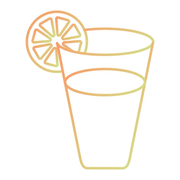 Glass Juice Lemon Vector Illustration Design — Image vectorielle