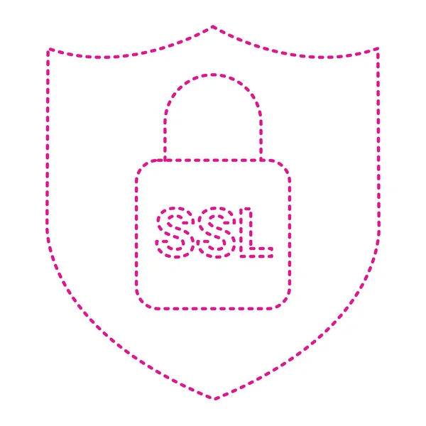 Lock Icon Security System Symbol Flat Design Style — Stock Vector