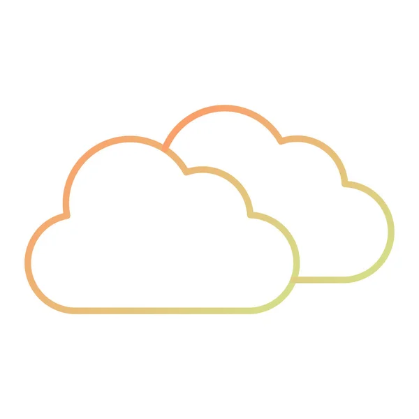 Icono Nube Diseño Plano Ilustración Vectorial — Vector de stock