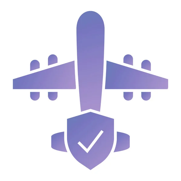 Aviation Icon Blue White Background Vector Illustration — 图库矢量图片