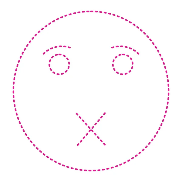 Face Mask Icon Isolated White Background — Stockvektor
