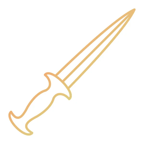 Schwert Symbol Vektorillustration — Stockvektor