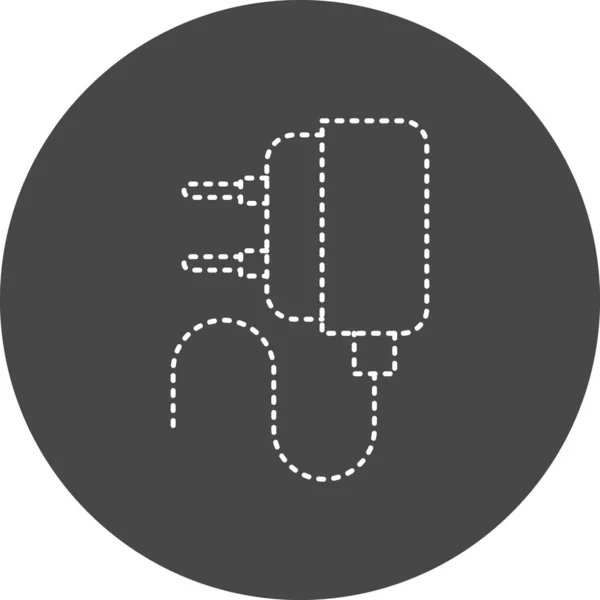 Charger Vector Glyph Icon Design — Vetor de Stock