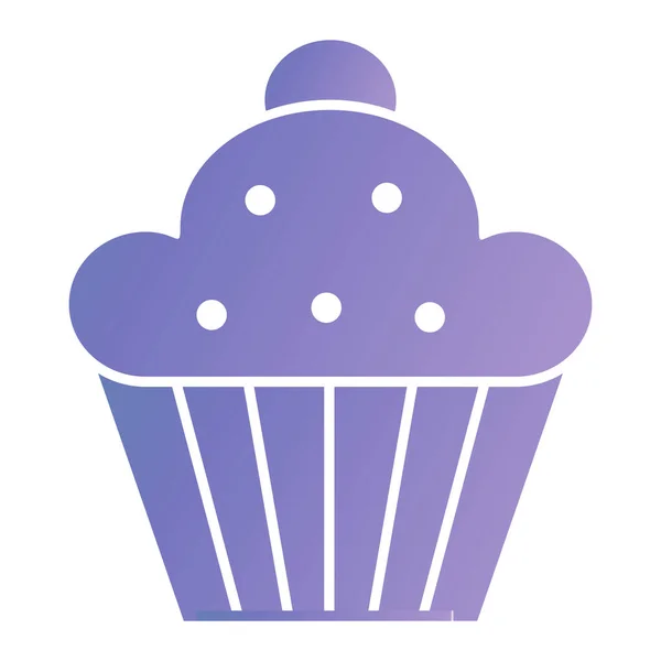 Cupcake Ilustração Vetor Ícone Web — Vetor de Stock