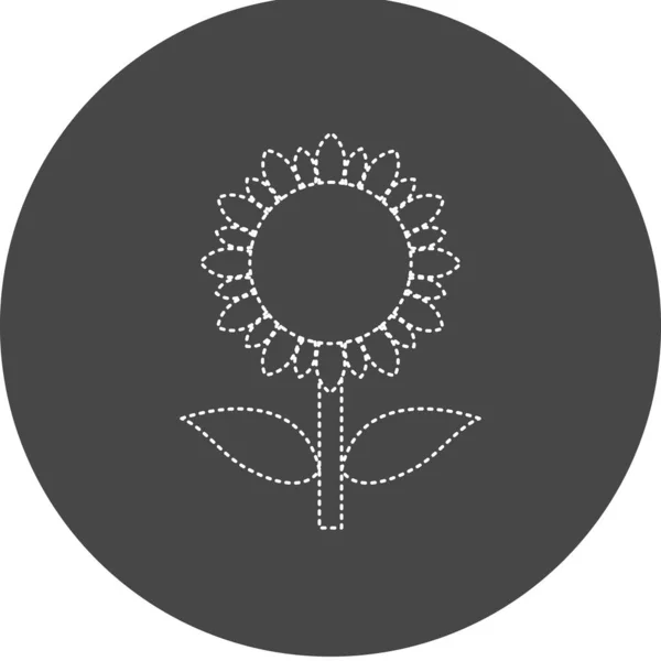 Sunflower Icon Vector Illustration Simple Design — Stock vektor