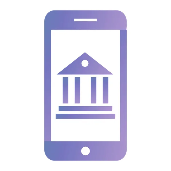 Mobile Banking Ikone Vektorillustration — Stockvektor