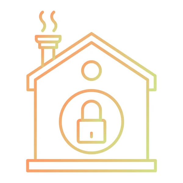 Hus Säkerhet System Vektor Illustration — Stock vektor