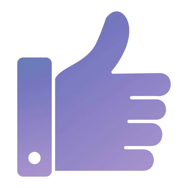 Thumbs Hand Icon Vector Flat Illustration — Stock Vector