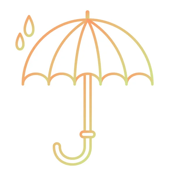 Umbrella Rain Vector Illustration — Stock Vector