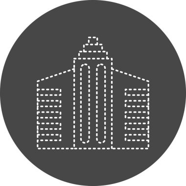 Bina. Web simgesi basit tasarım