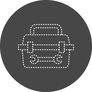 Alet çantası. Web simgesi basit tasarım