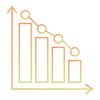 bar çizelgesi simgesi, vektör illüstrasyonu