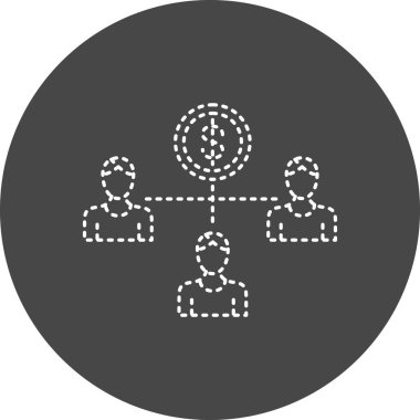 Kitle finansmanı Vektör Kabartma Simgesi Tasarımı 